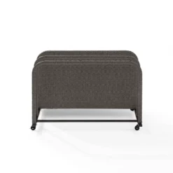 Palm Harbor Outdoor Wicker Pool Storage Caddy - Weathered Gray - Crosley -Garden & Outdoors GUEST 000a4ef4 05c5 4a8c a58b e0954d76e2bf