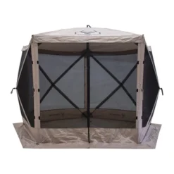 Gazelle Tents G5 5 Sided Pop Up Portable 4 Person Camping Tent Gazebo, Desert Sand And Portable Gazebo Screen Tent Wind Panels, Desert Sand (3 Pack) -Garden & Outdoors GUEST 023f3133 eaa3 4ea5 878b 1445f206583a
