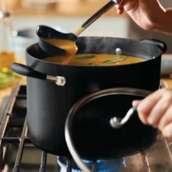 Anolon Advanced Home 10qt Covered Stockpot Onyx -Garden & Outdoors GUEST 02424443 2919 4d9c 9499 3310bdef5f7d