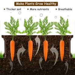 Costway 48.5'' Raised Garden Bed Square Plant Box Planter Flower Vegetable Brown 13 Costway 48.5'' Raised Garden Bed Square Plant Box Planter Flower Vegetable Brown -Garden & Outdoors GUEST 029b2015 ca7e 45ec 94db 4c22dcef82ec