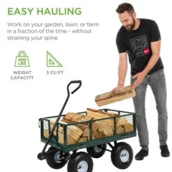 Best Choice Products Heavy-Duty Steel Garden Wagon Lawn Utility Cart W/ 400lb Capacity, Removable Sides, Handle 11 Best Choice Products Heavy-Duty Steel Garden Wagon Lawn Utility Cart W/ 400lb Capacity, Removable Sides, Handle -Garden & Outdoors GUEST 0400022b 2bba 443a a8c5 a184597e4c3b