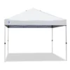 Z-Shade 10 X 10 Foot Straight Leg Canopy Tent With Push Button Locking System And 4 Pack Of Z-Shade Wrap Around Leg Weight Bags, White
