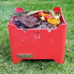 Permasteel Square Portable Charcoal Grill PG-40C10-RD - Red 16 Permasteel Square Portable Charcoal Grill PG-40C10-RD - Red -Garden & Outdoors GUEST 05816a1f 768d 442e 80fb 7fb66e540029