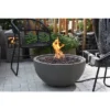 Nantucket 27" Natural Gas Fire Pit Outdoor Backyard Patio Heater - Elementi