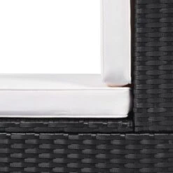 10pc Wicker Patio Sectional Seating Set With Cushion - Black/Beige - GODEER -Garden & Outdoors GUEST 0998db0c f870 407f 9fe5 e472dc3872d7