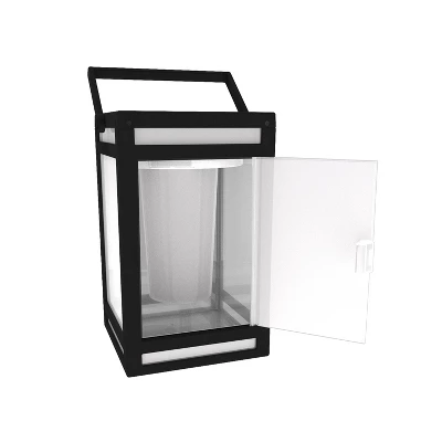 8" LED Solar Portable Outdoor Lantern With Flame - Techko Maid 3 8" LED Solar Portable Outdoor Lantern With Flame - Techko Maid - Image 3