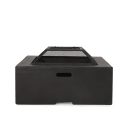 Berwick Outdoor Light Weight Concrete Wood Burning Square Fire Pit Dark Gray - Christopher Knight Home 16 Berwick Outdoor Light Weight Concrete Wood Burning Square Fire Pit Dark Gray - Christopher Knight Home -Garden & Outdoors GUEST 0a00a1dd 89b6 465f 8bfe 05d2eebd7f3c