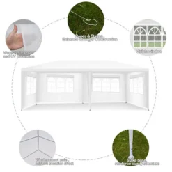 Costway Outdoor 10'x20' Canopy Tent Heavy Duty Wedding Party Sidewalls Window Carry Bag -Garden & Outdoors GUEST 0a872de6 84d3 4710 a676 84295b3f312e