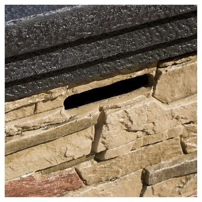 Chesney 19.50" MGO Gas Fire Column - Square - Natural Stone - Christopher Knight Home 2 Chesney 19.50" MGO Gas Fire Column - Square - Natural Stone - Christopher Knight Home - Image 2