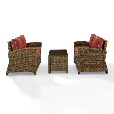 Bradenton 3pc Outdoor Wicker Seating Set - Crosley 12 Bradenton 3pc Outdoor Wicker Seating Set - Crosley - Image 12