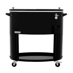 80qt Sporty Oval Rolling Patio Cooler - Permasteel -Garden & Outdoors GUEST 0b6f9c05 ce11 4736 b4f8 ccf73f608309