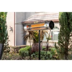 Kenmore Carbon Infrared 1500W Electric Patio Heater With Tripod & Remote Silver -Garden & Outdoors GUEST 0be89e1a 90e6 4700 9a1a 9c3ad4b0e78a