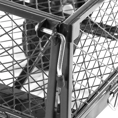 Sunnydaze Decor Sunnydaze Outdoor Lawn And Garden Heavy-Duty Durable Steel Mesh Utility Wagon Cart With Removable Sides 2 Sunnydaze Decor Sunnydaze Outdoor Lawn And Garden Heavy-Duty Durable Steel Mesh Utility Wagon Cart With Removable Sides - Image 2