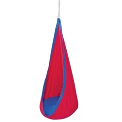 HearthSong HugglePod Original Indoor Or Outdoor Kids' Canvas Hanging Chair With Cushion -Garden & Outdoors GUEST 0c56da0b 3e41 413e b563 fa847d9287f2