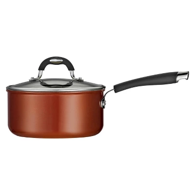 Tramontina Style Ceramica 3 Quart Aluminum Covered Sauce Pan - Metallic Copper 1 Tramontina Style Ceramica 3 Quart Aluminum Covered Sauce Pan - Metallic Copper