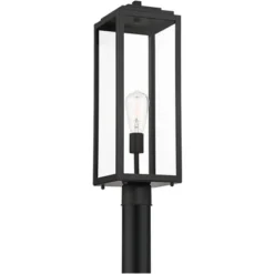 John Timberland Titan Modern Outdoor Post Light Mystic Black 21 3/4" Clear Glass Panels For Exterior Barn Deck House Porch Yard Patio Home Outside 9 John Timberland Titan Modern Outdoor Post Light Mystic Black 21 3/4" Clear Glass Panels For Exterior Barn Deck House Porch Yard Patio Home Outside -Garden & Outdoors GUEST 0d612653 a0f1 45ba 89d5 3a8c994c87c4
