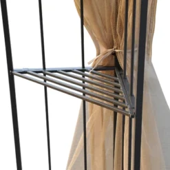 Outsunny 10' X 10' Steel Outdoor Patio Gazebo Canopy With Removable Mesh Curtains, Display Shelves, & Steel Frame -Garden & Outdoors GUEST 0d91d556 8f7e 4512 9159 e0158876425d