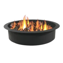 Sunnydaze Decor Sunnydaze Outdoor Heavy-Duty Steel Portable Above Ground Or In-Ground Round Fire Pit Liner Ring - Black 14 Sunnydaze Decor Sunnydaze Outdoor Heavy-Duty Steel Portable Above Ground Or In-Ground Round Fire Pit Liner Ring - Black -Garden & Outdoors GUEST 0fb10b97 5564 4230 818a b4576c415c9c