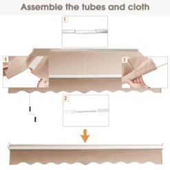 Costway 10' X 8' Retractable Awning Patio Sun Shade W/Crank Handle 15 Costway 10' X 8' Retractable Awning Patio Sun Shade W/Crank Handle -Garden & Outdoors GUEST 0fb34471 bc0d 4879 8bd7 791e409f394c