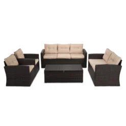 5pc Wicker Outdoor Conversation Set - EDYO LIVING 28 5pc Wicker Outdoor Conversation Set - EDYO LIVING -Garden & Outdoors GUEST 111ed260 b1cb 4c17 b3bc bba99597e906