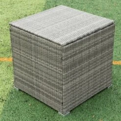 4pc Wicker Patio Sectional Seating Set With Cushions - Gray/Beige - GODEER -Garden & Outdoors GUEST 11930822 e2ad 4447 a02f 844be59ab2ee