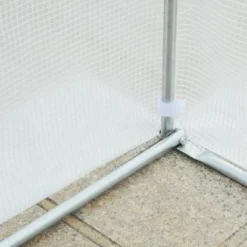 Outsunny 11.5' X 9.8' X 6.5' Outdoor Walk-In Tunnel Greenhouse Hot House With Roll-up Windows, Zippered Door, PE Cover, White -Garden & Outdoors GUEST 1501367b ddcb 41f9 bdda 23902f65beca