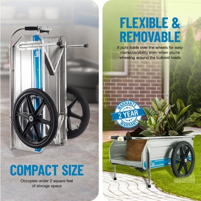 Tipke Manufacturing Company Foldit 2100 Do It All Portable Rust Corrosion Resisting Aluminum Folding Utility Cart, 330 Pound Capacity 2 Tipke Manufacturing Company Foldit 2100 Do It All Portable Rust Corrosion Resisting Aluminum Folding Utility Cart, 330 Pound Capacity - Image 2