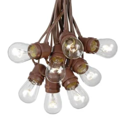 Novelty Lights Edison Outdoor String Lights With 25 In-Line Sockets Brown Wire 37.5 Feet 12 Novelty Lights Edison Outdoor String Lights With 25 In-Line Sockets Brown Wire 37.5 Feet -Garden & Outdoors GUEST 15bd0577 2331 4fe6 a7e9 c6f0b0d79ca2