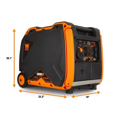 WEN 56380i Quiet 3800-W RV-Ready Portable Inverter Generator With Fuel Shut-Off And Electric Star 1 WEN 56380i Quiet 3800-W RV-Ready Portable Inverter Generator With Fuel Shut-Off And Electric Star