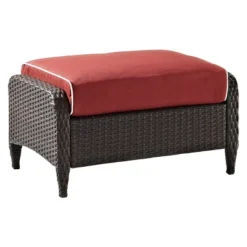 Kiawah Outdoor Wicker Ottoman - Crosley 21 Kiawah Outdoor Wicker Ottoman - Crosley -Garden & Outdoors GUEST 1955bb4a 07b6 4302 9648 c19c0b595cbe