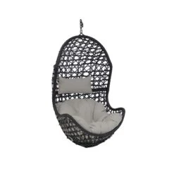 Sunnydaze Decor Sunnydaze Outdoor Resin Wicker Patio Cordelia Hanging Basket Egg Chair Swing With Cushion And Headrest - 2pc -Garden & Outdoors GUEST 1a4229c1 fbf7 4ab0 b00f c059357f2ac8