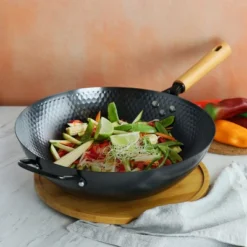 Oster® Oster Bressler 13.5in Nonstick Carbon Steel Wok With Wooden Handle 9 Oster® Oster Bressler 13.5in Nonstick Carbon Steel Wok With Wooden Handle -Garden & Outdoors GUEST 1bbe19fd 349a 4d43 abb7 d1157ba1734b