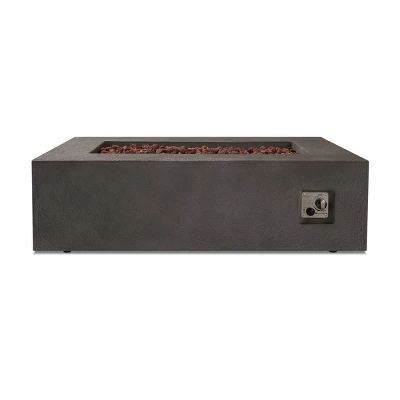 Baltic Rectangle Natural Gas Fire Table - Gray - Real Flame 4 Baltic Rectangle Natural Gas Fire Table - Gray - Real Flame - Image 4