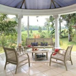 Teak Zuma Patio Sofa Gray - Cambridge Casual -Garden & Outdoors GUEST 1c5a79e3 e52c 4b6f ae73 9cf7bd94350e