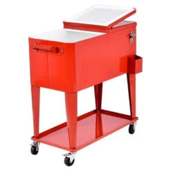 Costway 80-quart Cooler Beer Cart Outdoor Entertaining Rolling Party Steel Bar Bistro 17 Costway 80-quart Cooler Beer Cart Outdoor Entertaining Rolling Party Steel Bar Bistro -Garden & Outdoors GUEST 1c6a2ceb a9d2 4d57 9b3e dc18990d814d