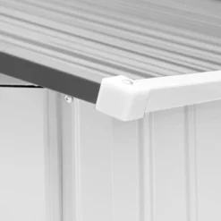 Outsunny 9' X 6' Metal Storage Shed Garden Tool House With Double Sliding Doors, 4 Air Vents For Backyard, Patio, Lawn, Silver -Garden & Outdoors GUEST 1e243876 1e5d 46b1 a6a7 091b61ed78c7