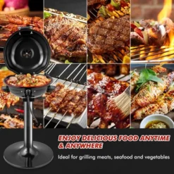 Costway Portable 1600W Electric BBQ Grill With Temperature Control & Grease Collector Red/Black -Garden & Outdoors GUEST 1e34217a 44c1 4a3b b88a 853b236d4d07