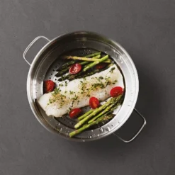 BergHOFF Graphite Recycled 18/10 Stainless Steel Steamer Insert 10" -Garden & Outdoors GUEST 1e474a6a a0c7 4e61 9440 2186408ea3a1