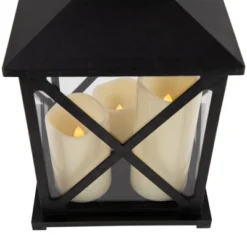 Northlight 12.5" Black Candle Lantern With 3 Flameless LED Candles 9 Northlight 12.5" Black Candle Lantern With 3 Flameless LED Candles -Garden & Outdoors GUEST 1ee1cee3 eb9a 4e1c aa2d 936b174b0604