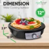 NutriChef Electric Crepe Maker / Griddle, Hot Plate Cooktop
