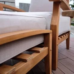 Cambridge Casual Caterina Teak Outdoor Patio Ottoman With Cushion 14 Cambridge Casual Caterina Teak Outdoor Patio Ottoman With Cushion -Garden & Outdoors GUEST 1f9192b2 eba1 41ee 9513 a31cd475a5fa