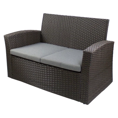 Northlight 4-Piece Georgetown Resin Wicker Outdoor Patio Conversation Set With Cushions 2 Northlight 4-Piece Georgetown Resin Wicker Outdoor Patio Conversation Set With Cushions - Image 2