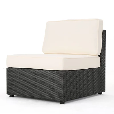 Santa Cruz 8pc Wicker Sectional Gray - Christopher Knight Home 2 Santa Cruz 8pc Wicker Sectional Gray - Christopher Knight Home - Image 2