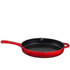 Bruntmor 12'' Pre-seasoned Cast Iron Frying Pan - Red 9 Bruntmor 12'' Pre-seasoned Cast Iron Frying Pan - Red -Garden & Outdoors GUEST 25ac8def ea65 4293 91cb 752a8036113b