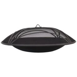 Sunnydaze Decor Sunnydaze Outdoor Replacement Steel Fire Pit Bowl With Spark Screen - Black -Garden & Outdoors GUEST 265b9eb2 6589 4a7f ab60 c42838f4bbfd