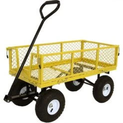Sunnydaze Decor Sunnydaze Outdoor Lawn And Garden Heavy-Duty Durable Steel Mesh Utility Wagon Cart With Removable Sides 24 Sunnydaze Decor Sunnydaze Outdoor Lawn And Garden Heavy-Duty Durable Steel Mesh Utility Wagon Cart With Removable Sides -Garden & Outdoors GUEST 2726671b 93f7 42c0 b8bd 55d3ad3c8615