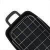 OXO 15"x10.5" Steel Open Roaster With U-Rack Black