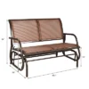 Costway Patio Swing Glider Bench Loveseat Rocking Chair Backyard Poolside
