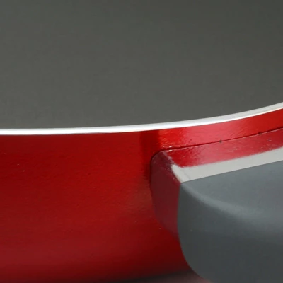 Oster® Oster Herscher 12 Inch Frying Pan In Translucent Red 4 Oster® Oster Herscher 12 Inch Frying Pan In Translucent Red - Image 4