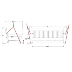 Cambridge Casual Alston Outdoor Porch Swing -Garden & Outdoors GUEST 299bb84c a072 4923 ae4e 454f84e5ab8b